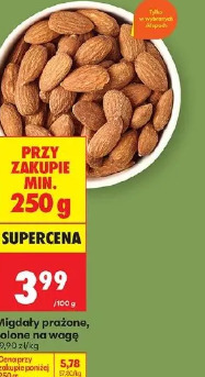Migdały prażone, solone