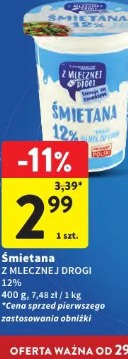 Śmietana Z Mlecznej Drogi 12%
