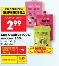 Mus Owolovo 100% owoców