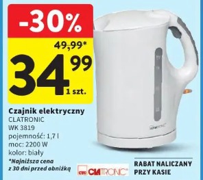 Czajnik elektryczny Clatronic WK 3819