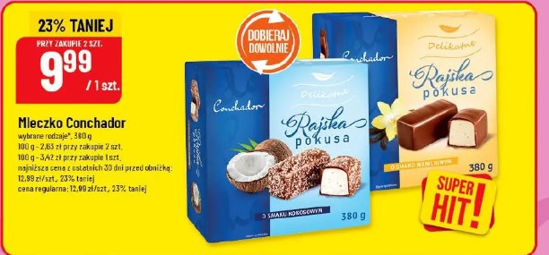 Mleczko Conchador Rajska Pokusa