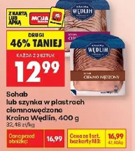 Schab lub szynka w plastrach ciemnowędzono Kraina Wędlin