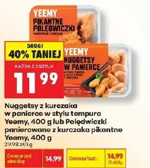 Nuggetsy z kurczaka w panierce w stylu tempura Yeemy lub Polędwiczki panierowane z kurczaka pikantne Yeemy