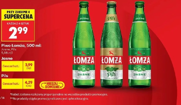 Piwo Łomża, 500 ml pils