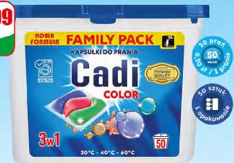 Kapsułki do prania color Cadi
