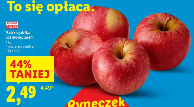 Polskie jabłka czerwone