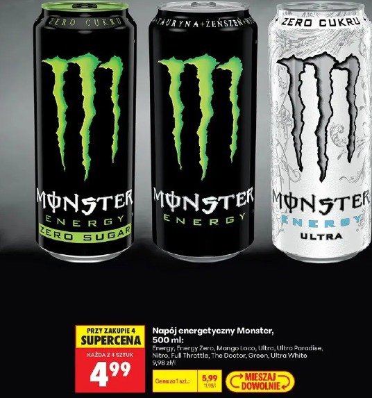 Napój energetyczny Monster