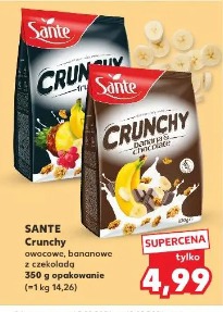 Sante Crunchy czekoladowe, bananowe