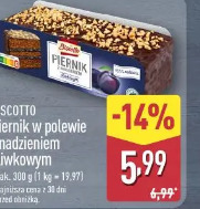 Biscotto Piernik w polewie z nadzieniem śliwkowym