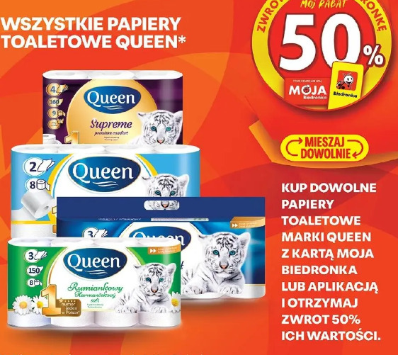Wszystkie papiery toaletowe Queen