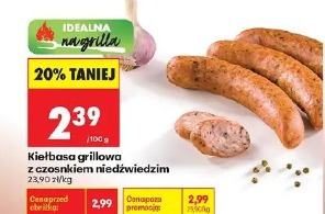 Kiełbasa grillowa z czosnkiem niedźwiedzim