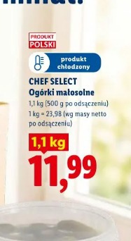 Chef Select Ogórki małosolne