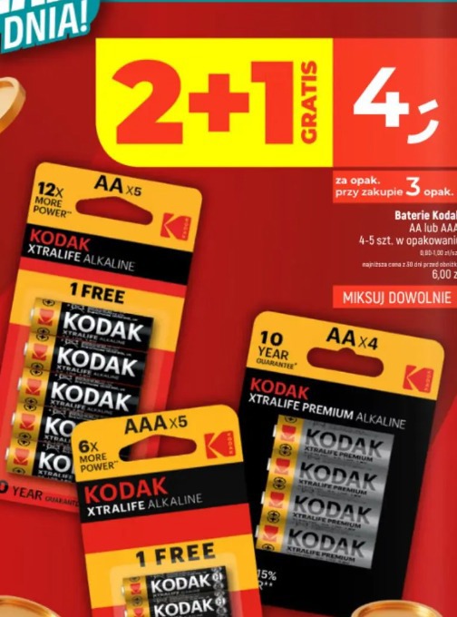 Kodak Xtralife premium alkaline