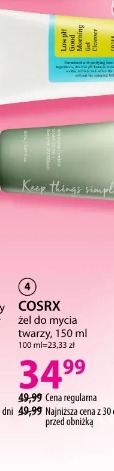 Cosrx żel do mycia twarzy