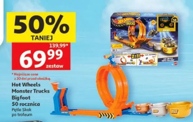 Hot Wheels Monster Trucks Bigfoot 50 rocznica Pętla Skok trofeum