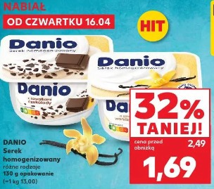 Danio Serek homogenizowany różne rodzaje