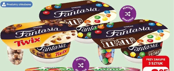 Jogurt M&M's, Twix Fantasia