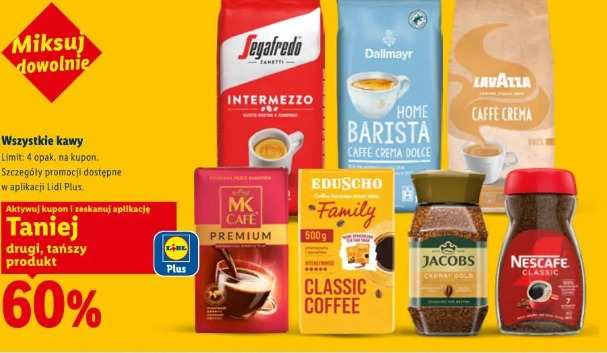 Wszystkie kawy 60%taniej
