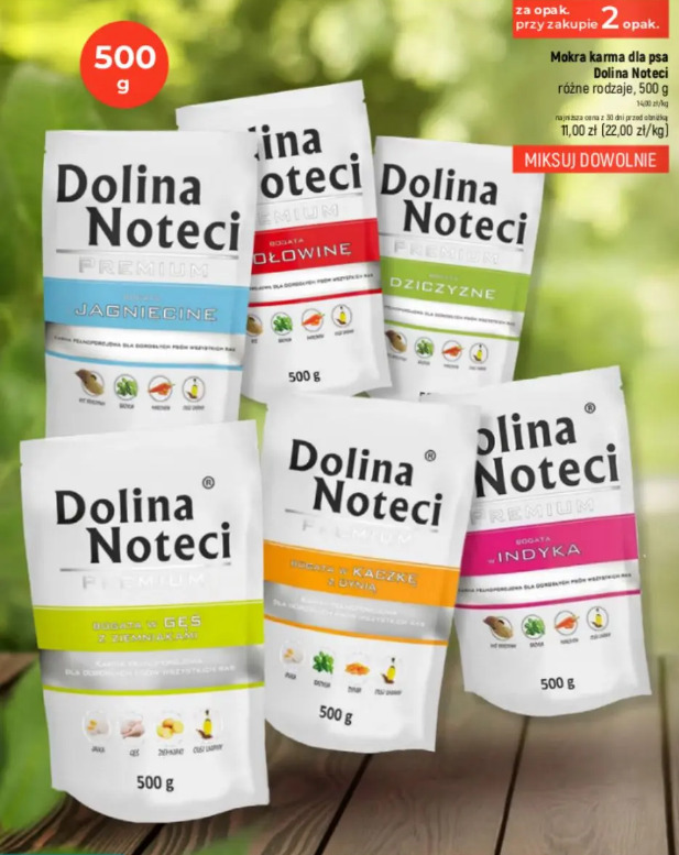 Mokra karma dla psa Dolina Noteci