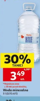 Woda mineralna Auchan