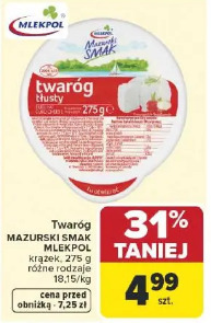 Twaróg mazurski smak Mlekpol