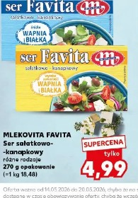 Mlekovita Favita Ser sałatkowo-kanapkowy różne rodzaje