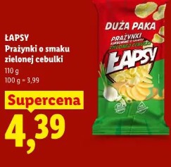Łapsy Prażynki o smaku zielonej cebulki