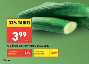 Ogórek szklarniowy BIO