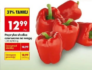 Papryka słodka czerwona na wagę