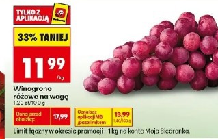Winogrono różowe na wagę