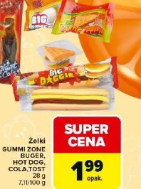 Żelki GUMMI ZONE BURGER, HOT DOG, COLA, TOAST