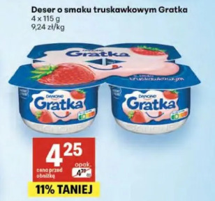 Deser o smaku truskawkowym Gratka