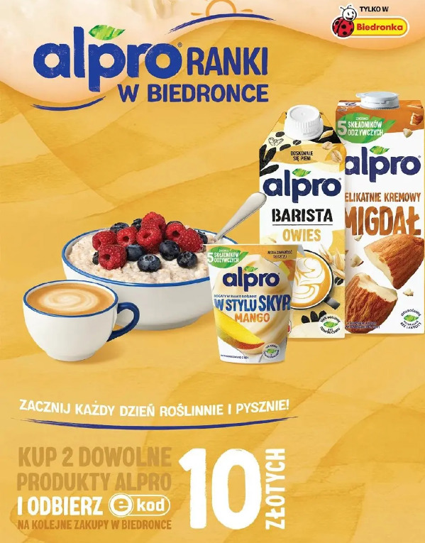 Alpro produkty roślinne