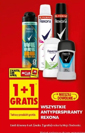 Wszystkie antyperspiranty Rexona