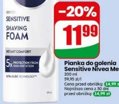 Pianka do golenia Sensitive Nivea Men