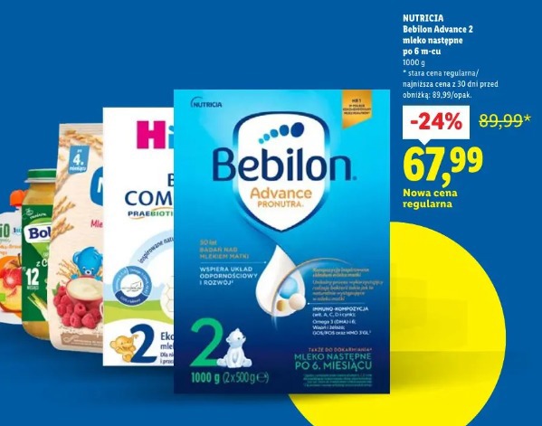 Nutricia Bebilon Advance 2 mleko następne po 6 m-cu