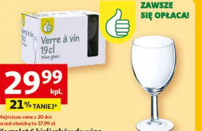 Komplet 6 kieliszków do wina