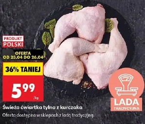 Świeża ćwiartka tylna z kurczaka