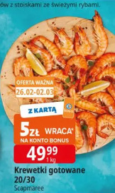 Krewetki gotowane 20/30 Scampamaree