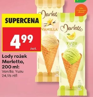 Lody rożek Marletto Vanilla, Yuzu
