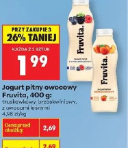 Jogurt pitny owocowy Fruvita