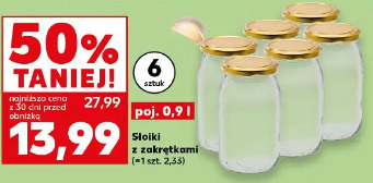 Słoiki z zakrętkami 6 sztuk