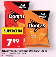 Chipsy kukurydziane Doritos Nacho Cheese, Hot Corn