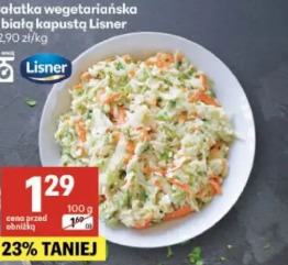 Sałatka wegetariańska z białą kapustą Lisner