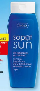 Żel łagodzący po opalaniu, Ziaja Sopot Sun