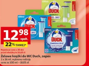 Żelowe krążki do WC Duck, zapas
