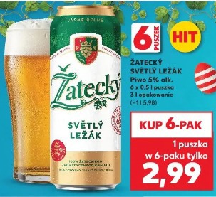 Żatecky Světlý Ležák Piwo 5% alk.