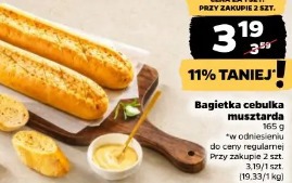 Bagietka cebulka musztarda