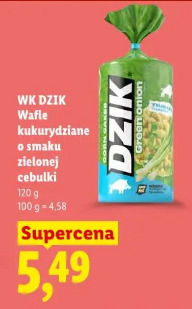 WK Dzik Wafle kukurydziane o smaku zielonej cebulki