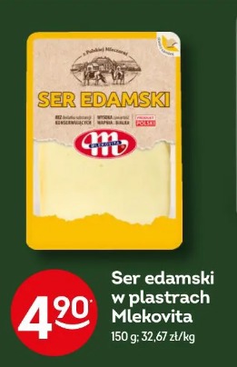 Ser edamski w plastrach Mlekovita